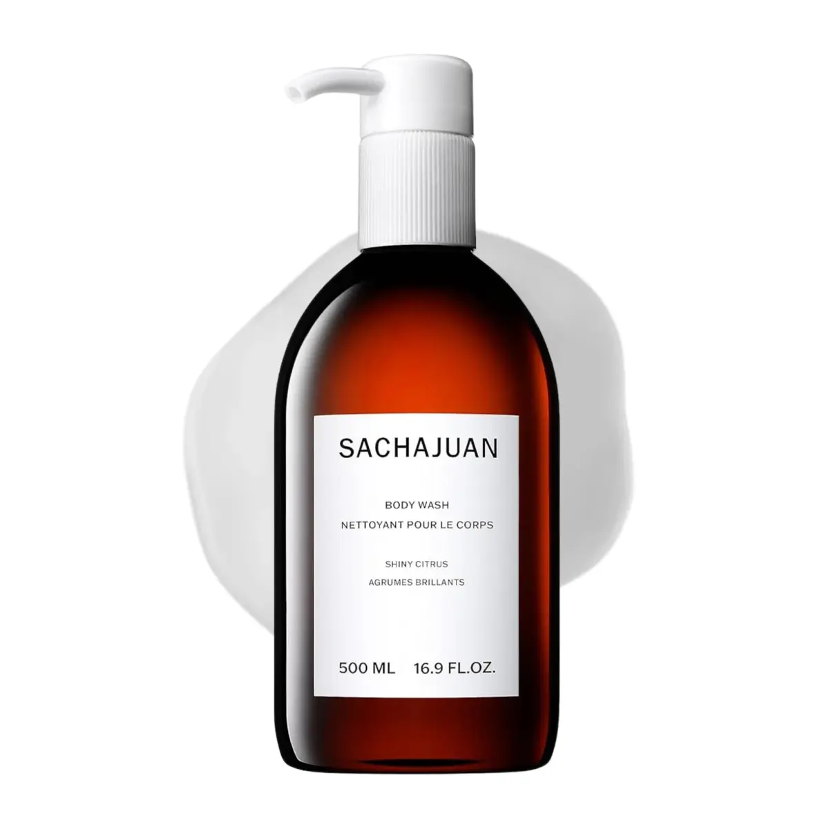 SACHAJUAN Shiny Citrus Body Wash Hydrating Cleanser 500ml (16.9 oz) | Gentle Cleansing with Earth Silk Technology - main product image