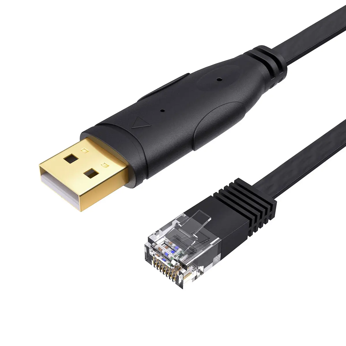 CableCreation USB Console Cable USB to RJ45 Serial Adapter, 6 FT, Black | Compatible with Cisco, NETGEAR, Windows, Linux - main product image