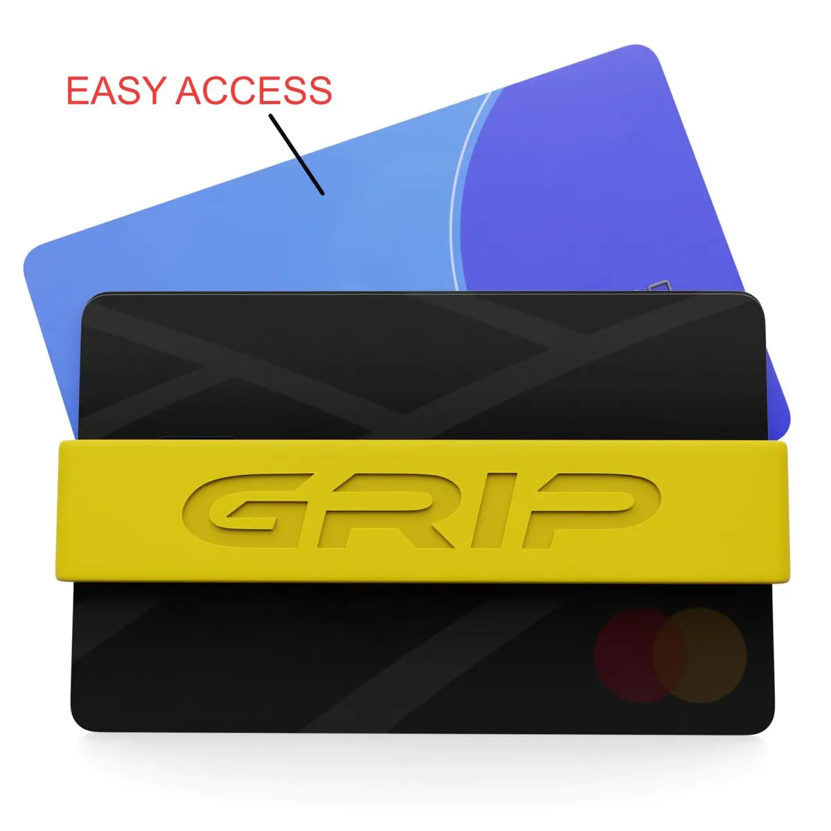 Grip Money Bands (Pack of 3) - Yellow | Secure Cash & Cards, Slim Silicone Design - view 5