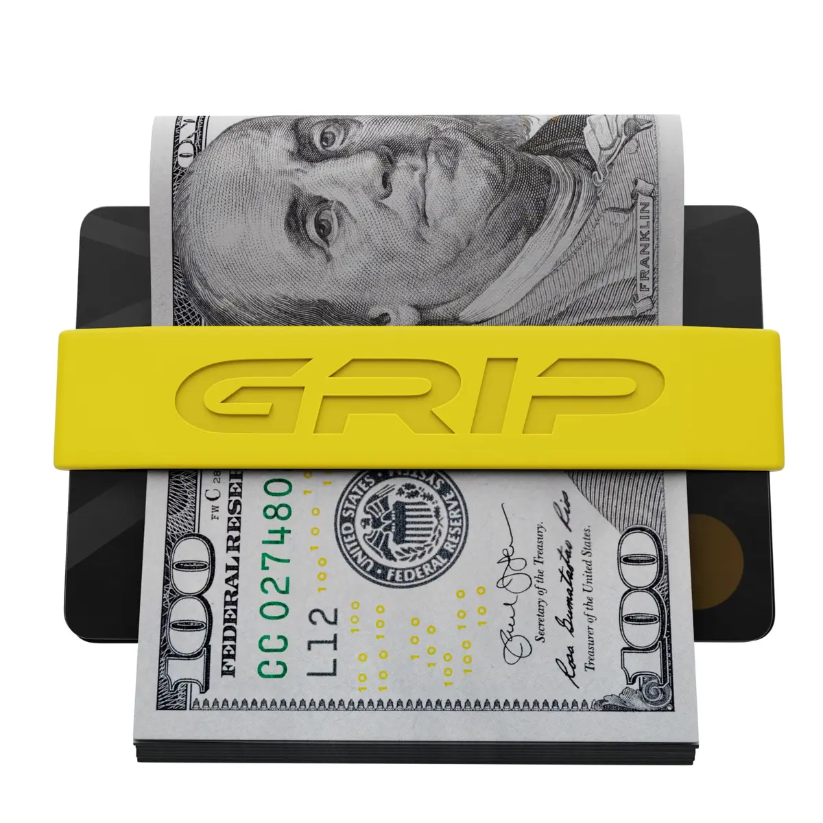 Grip Money Bands (Pack of 3) - Yellow | Secure Cash & Cards, Slim Silicone Design - view 4