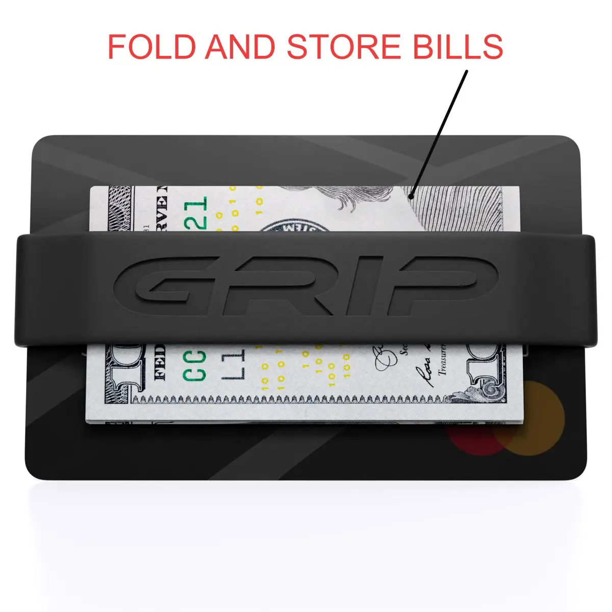 Grip Money Bands (Pack of 3, Black) | Secure Cash & Cards, Slim Silicone Design - view 6