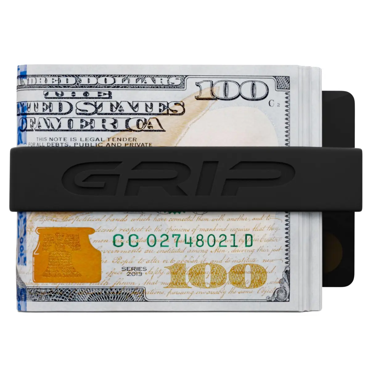 Grip Money Bands (Pack of 3, Black) | Secure Cash & Cards, Slim Silicone Design - view 3