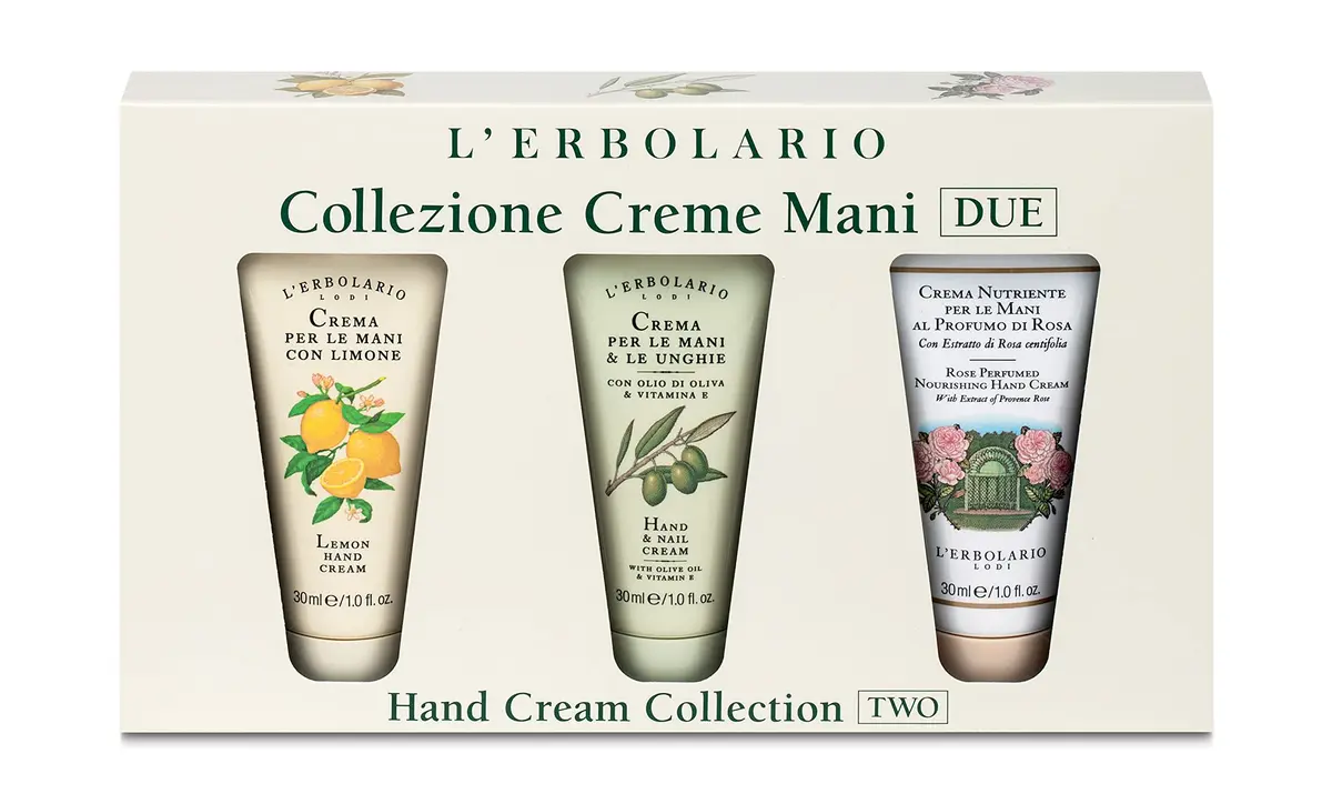 L'Erbolario Hand Cream Collection 3 Pc | Olive Oil, Lemon & Rose Moisturizers for Soft Hands - view 3