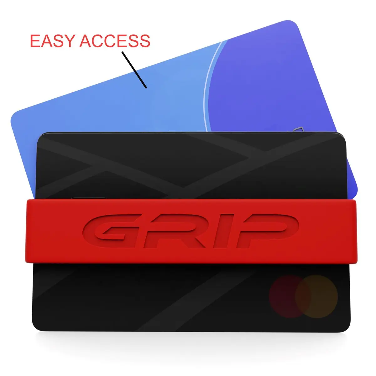 Grip Money Bands (Pack of 3) - Blood Red - Premium Silicone Band for Cash & Cards | Slim & Durable Design - view 5