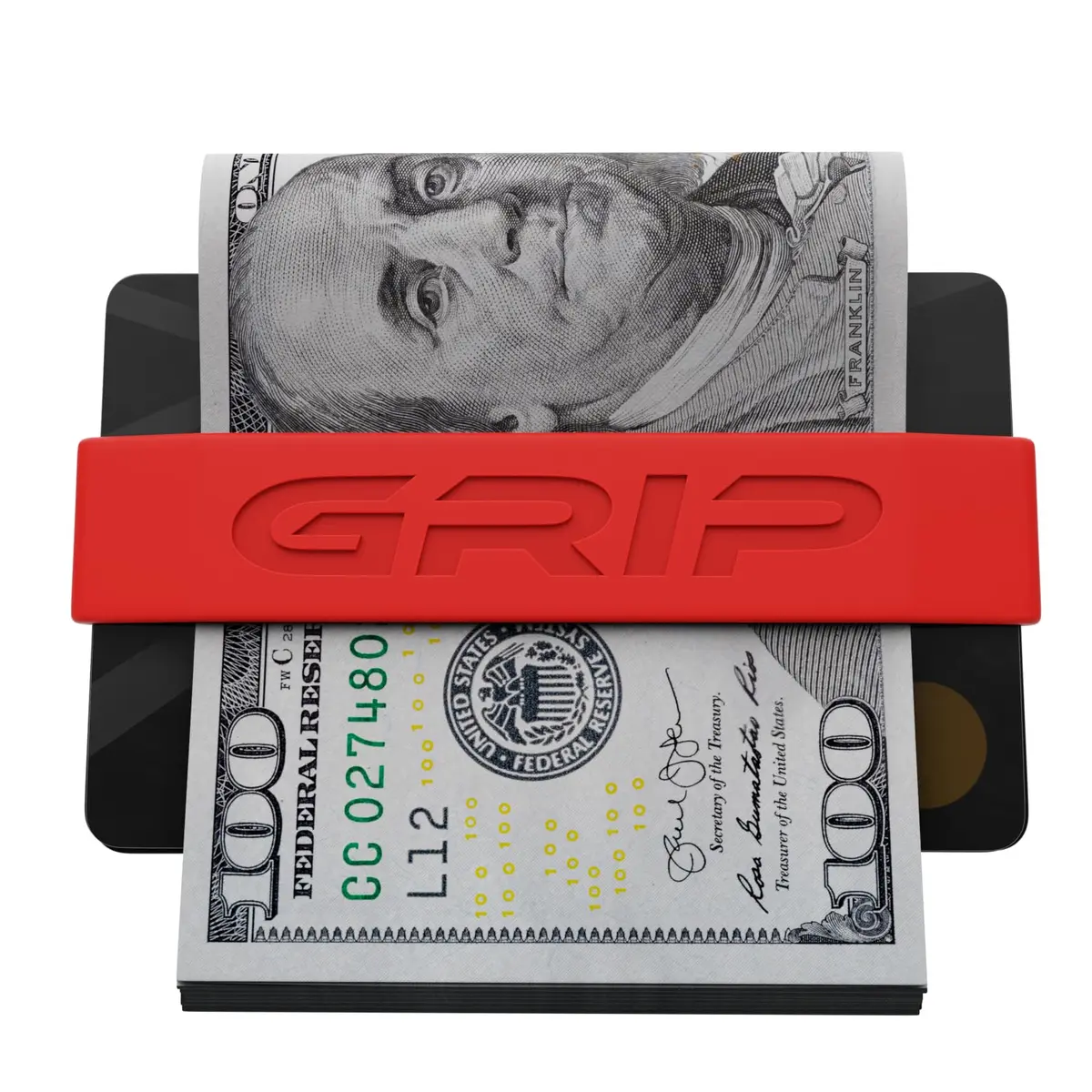Grip Money Bands (Pack of 3) - Blood Red - Premium Silicone Band for Cash & Cards | Slim & Durable Design - view 4