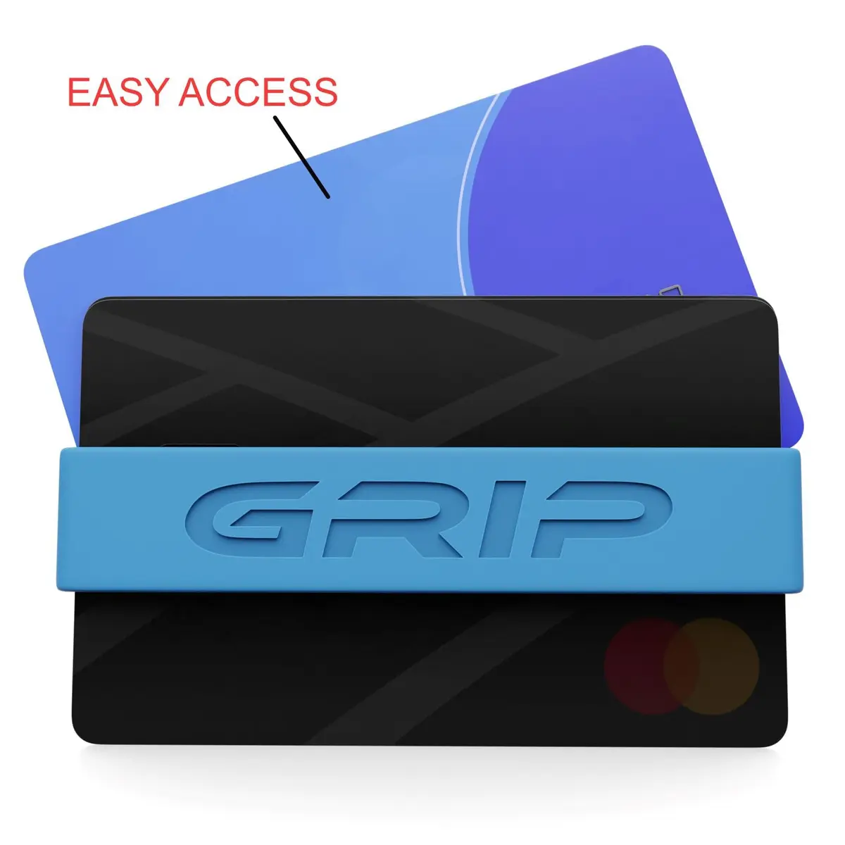 Grip Money Bands (Pack of 3) Light Blue | Secure Cash & Cards, Slim Silicone Design - view 5