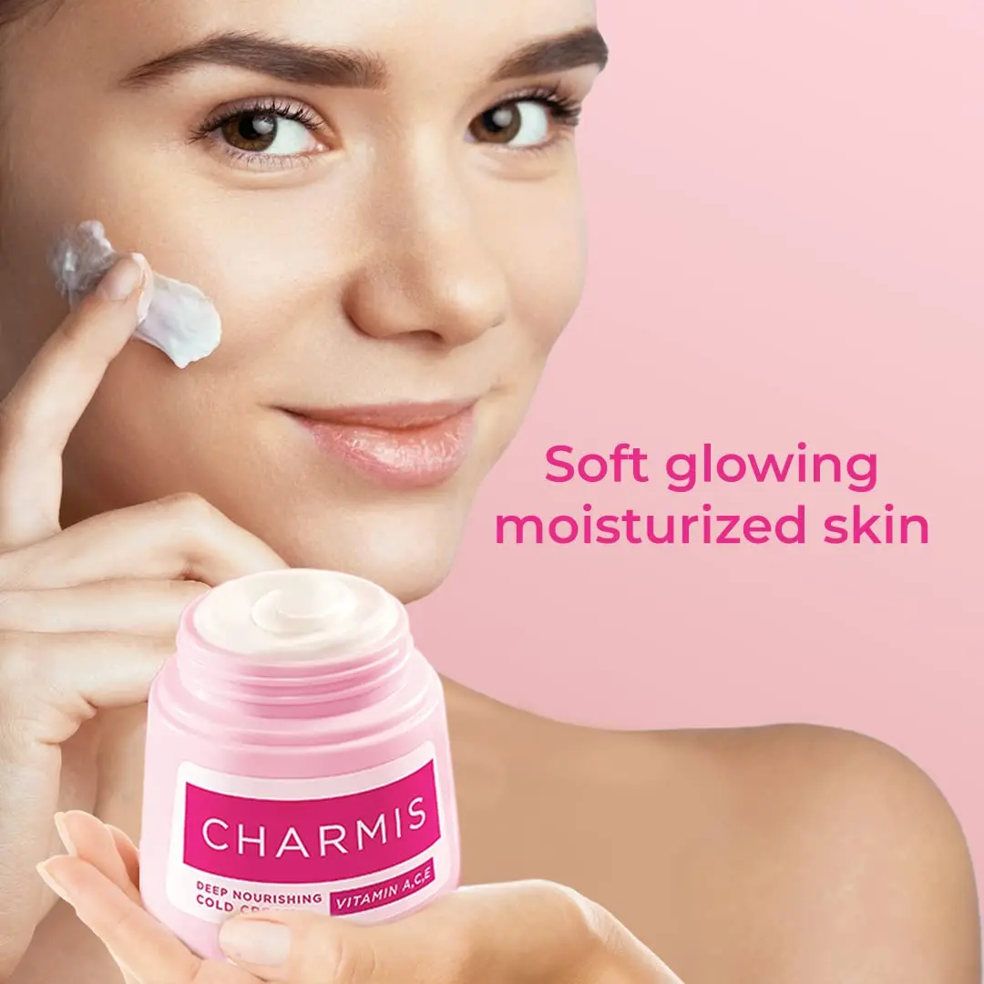 Charmis Moisturizing Cold Cream 175 ML | Vitamin A, C & E for Dry Skin - view 6