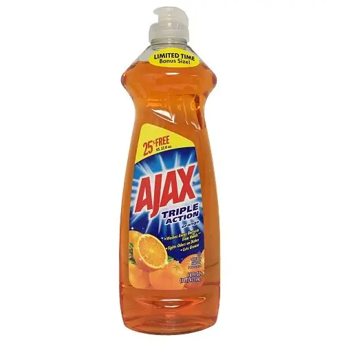 Ajax AC1386 Liquid Dish Soap 12.6oz with Orange Scent | Effective Cleaning for Indian Kitchens - view 2