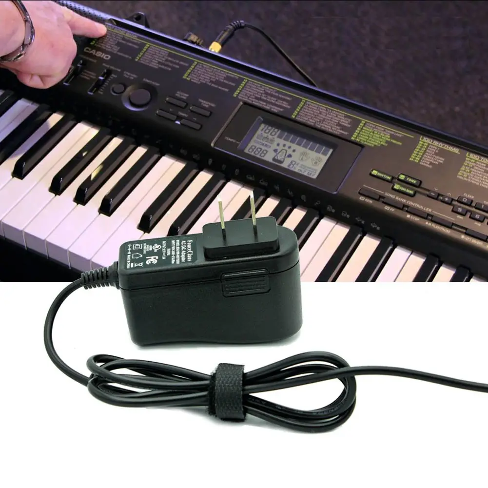 FOUCECLAUS 9.5V AC/DC Adapter for Casio ADE95100LU | UL Listed Power Supply Charger for Casio Piano Keyboard - view 7
