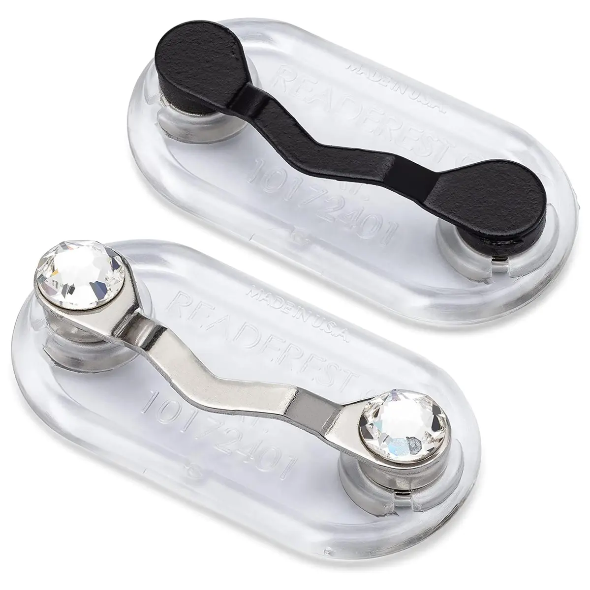 Readerest Magnetic Eyeglass Holder 2 Pack | Stainless Steel Clip for Badges & Sunglasses - main product image