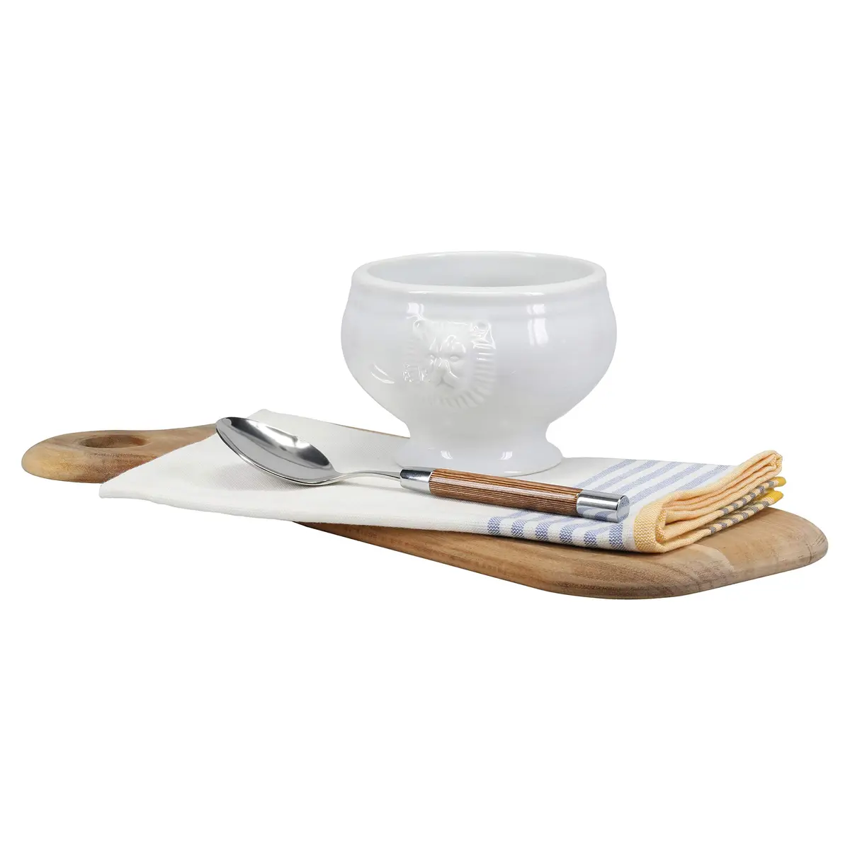 BIA Cordon Bleu Soup Lions Head Bowl Set of 4 | Elegant White Porcelain, 14oz, Oven & Microwave Safe - view 4