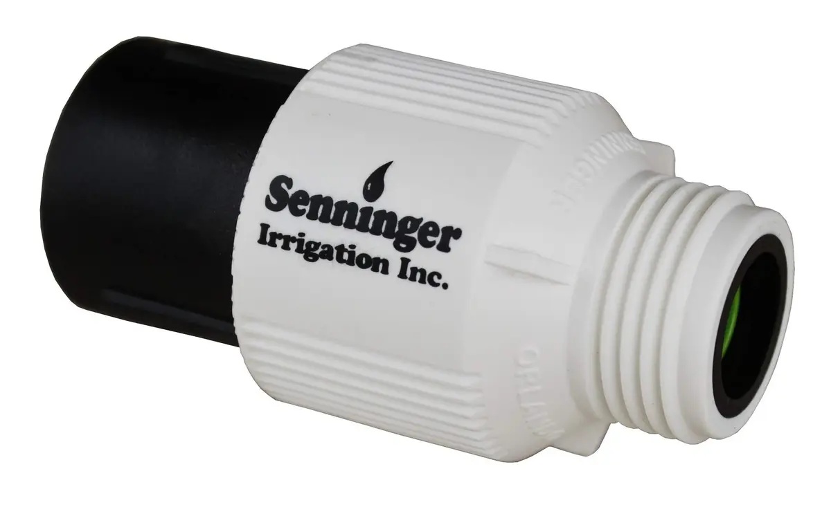 Senninger Pressure Regulator 25 PSI 3/4" Hose Thread | Low Flow Irrigation Valve, Landscape Grade, White - main product image