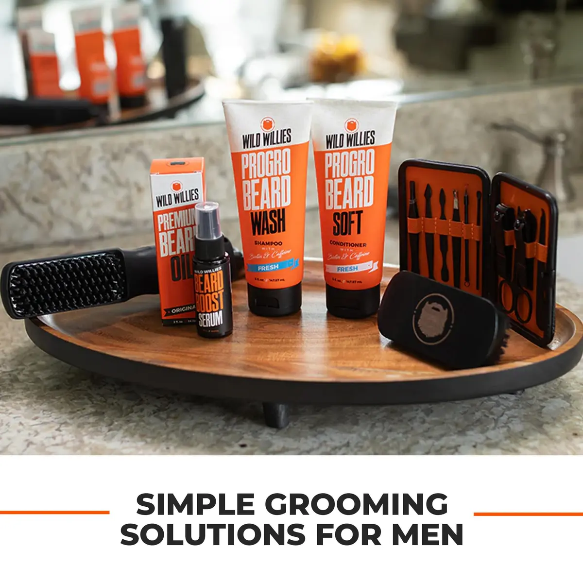 Wild Willies Premium Beard Oil & Conditioner (Bourbon Cedar) - Natural, Organic Ingredients & Essential Oils for Beard Growth & Softening (60-120 chars) - view 2
