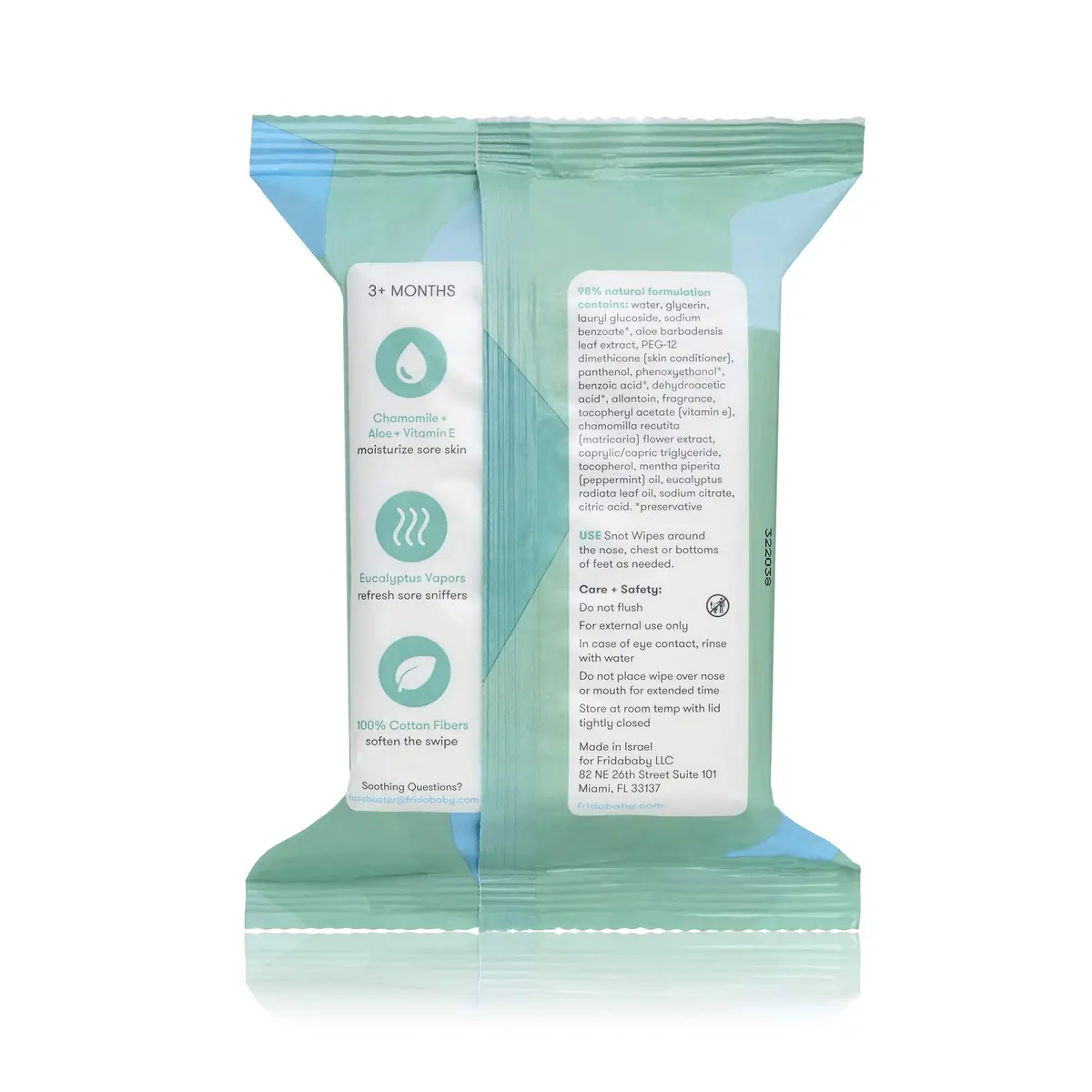 Frida Baby BreatheFrida Toddler Nose Wipes 30ct | Soothing Cold & Allergy Relief - view 3