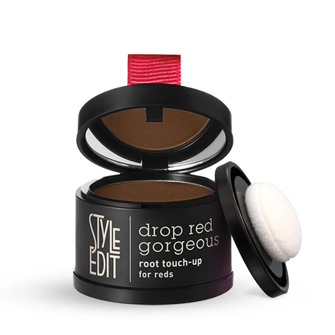 Style Edit Root Touch Up Powder, Dark Red 0.13 oz | Instant Gray Coverage, No Residue, Made in USA - main product image