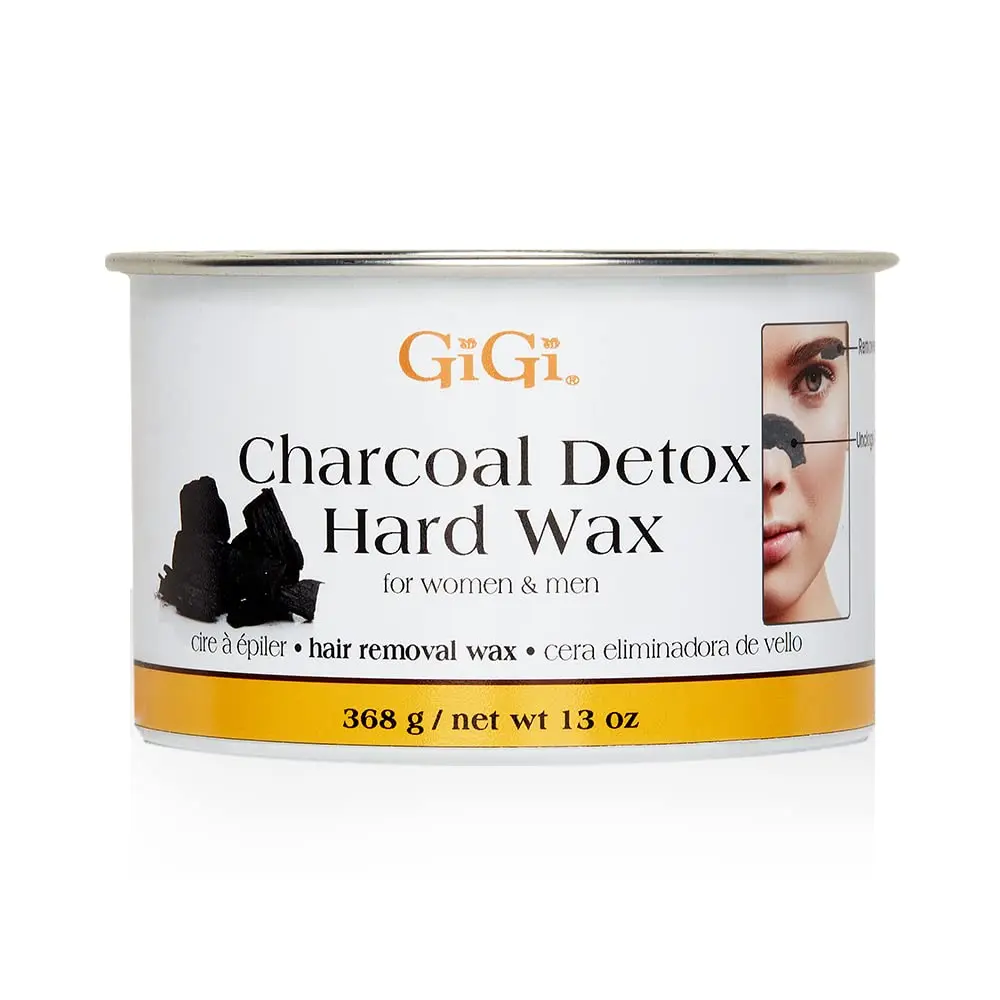 GiGi Charcoal Detox Facial Hard Wax 368.5 g (13 oz) | Deep Cleansing & Purifying Hair Removal Wax - main product image