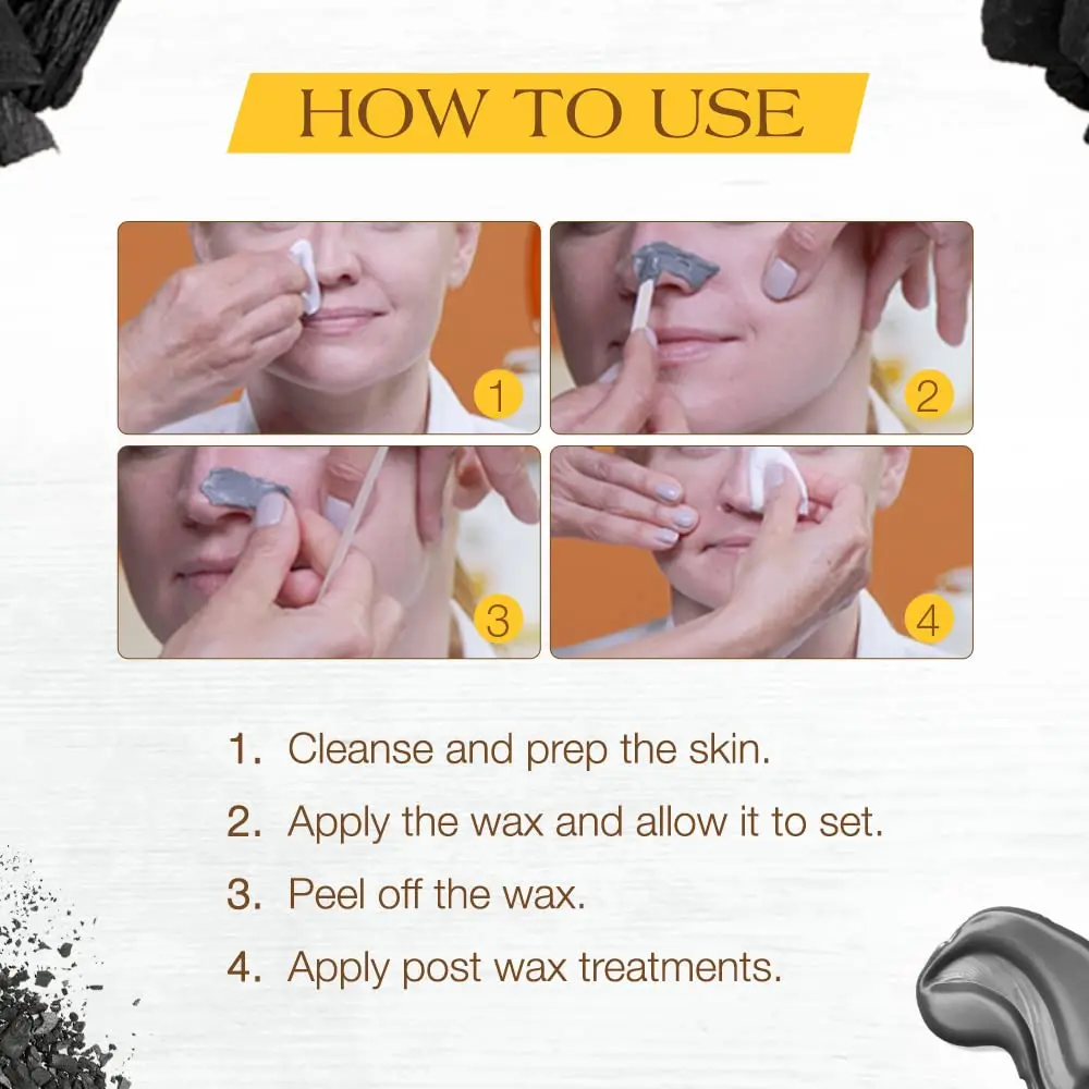GiGi Charcoal Detox Facial Hard Wax 368.5 g (13 oz) | Deep Cleansing & Purifying Hair Removal Wax - view 7