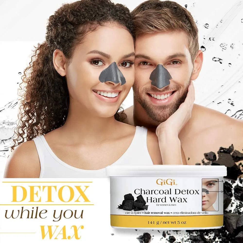 GiGi Charcoal Detox Hard Wax for Face & Body, 142g (5 oz) | Gentle Hair Removal for Sensitive Skin - view 2