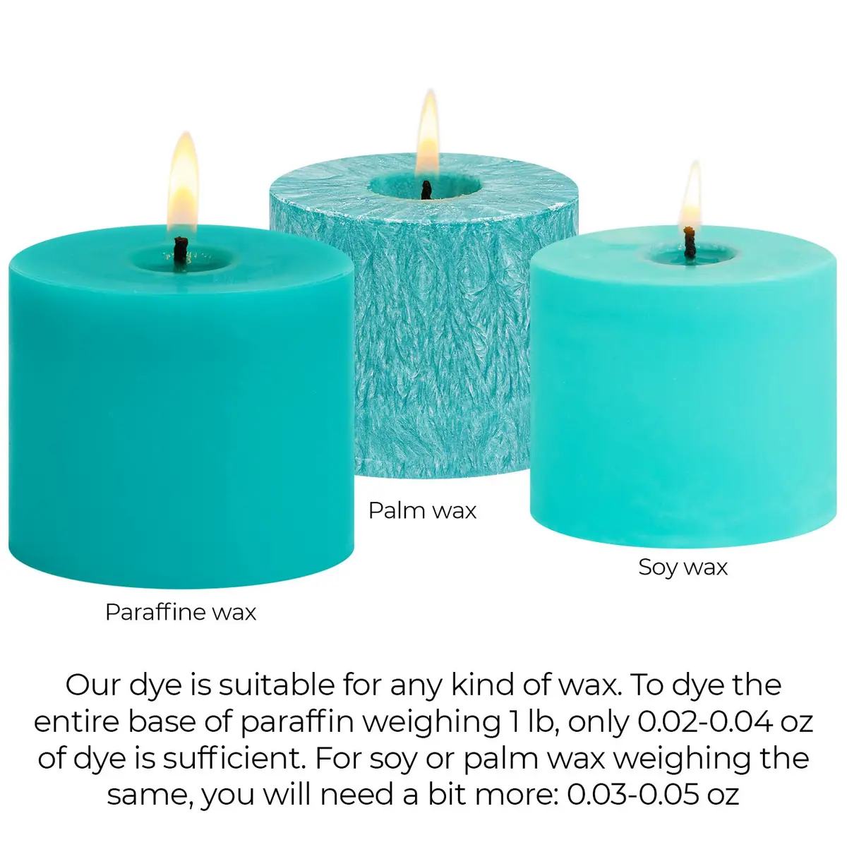 Candle Shop Aquamarine Candle Dye 2 oz | Vibrant, Even Color for Soy & Wax Candles - view 5