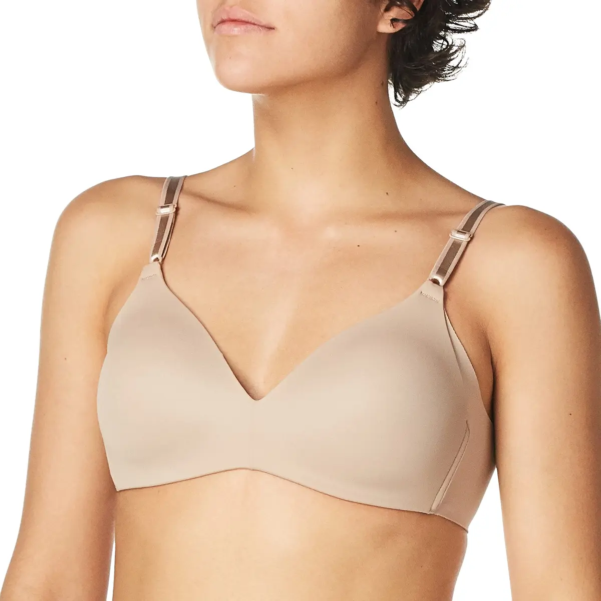 Warner's Blissful Benefits Wireless Lightly-Lined T-Shirt Bra 38B | Seamless Support & Side Smoothing - main product image