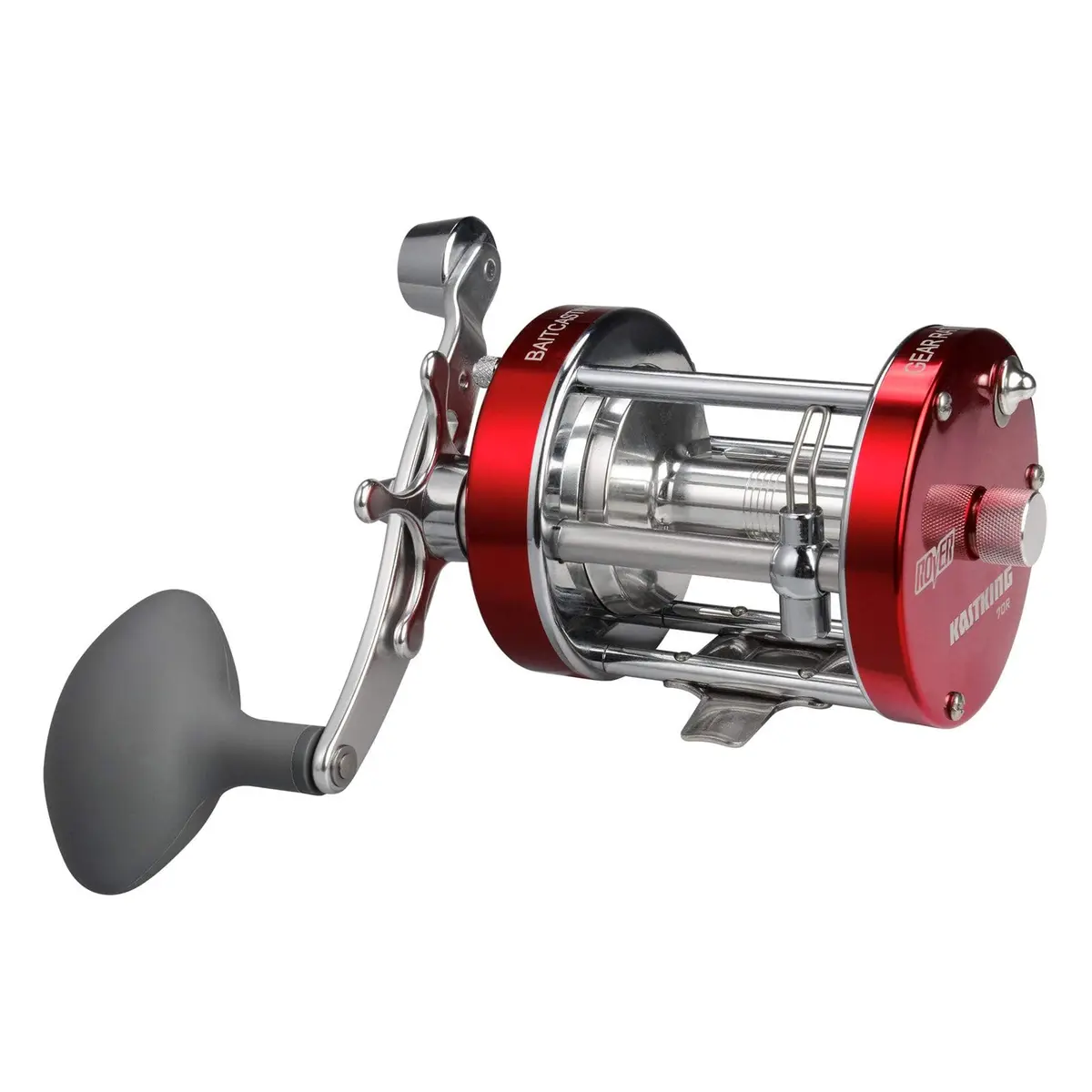 KastKing Rover Round Baitcasting Reel, 70 Size, Right, Red | Power & Durability for Freshwater & Saltwater - main product image