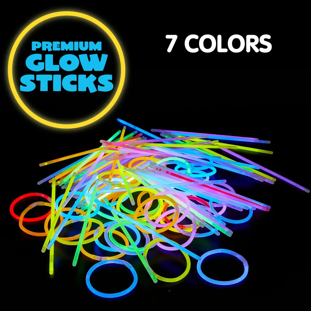 JOYIN 400 Pcs Glowsticks, Assorted Colors Party Favors | Value Pack, CPSIA Compliant - view 2