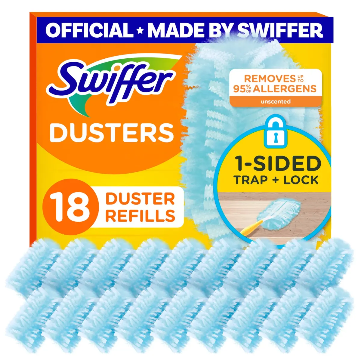 Swiffer Dusters Refill 18 Count Pack | Trap & Lock Dust & Allergens - main product image