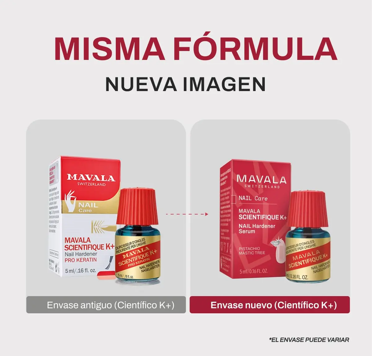 MAVALA Scientifique K+ Keratin Hardener 0.16 Fl Oz | Supports Natural Keratinization & Nail Strength - view 2