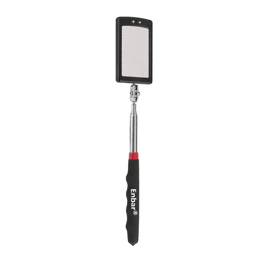 Enbar Telescopic Inspection Mirror.360° Rotating LED Light for Mechanics & Inspection, 34" Extendable on a Stick - main product image