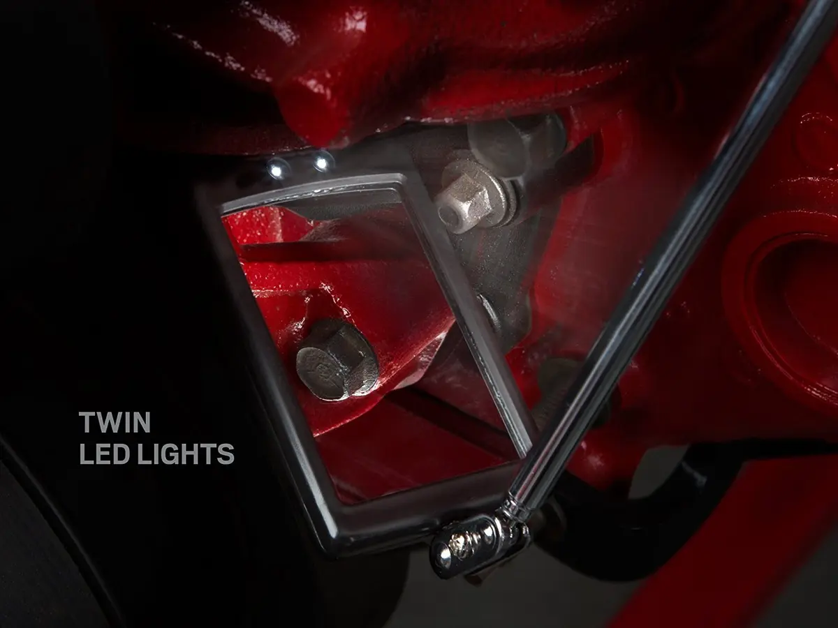 Enbar Telescopic Inspection Mirror.360° Rotating LED Light for Mechanics & Inspection, 34" Extendable on a Stick - view 6