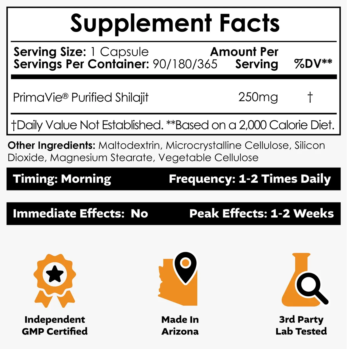Nootropics Depot PrimaVie Shilajit Capsules | 250mg | 30 Count | Purified Extract | Supports Mitochondrial Function + Boosts Endurance - view 2