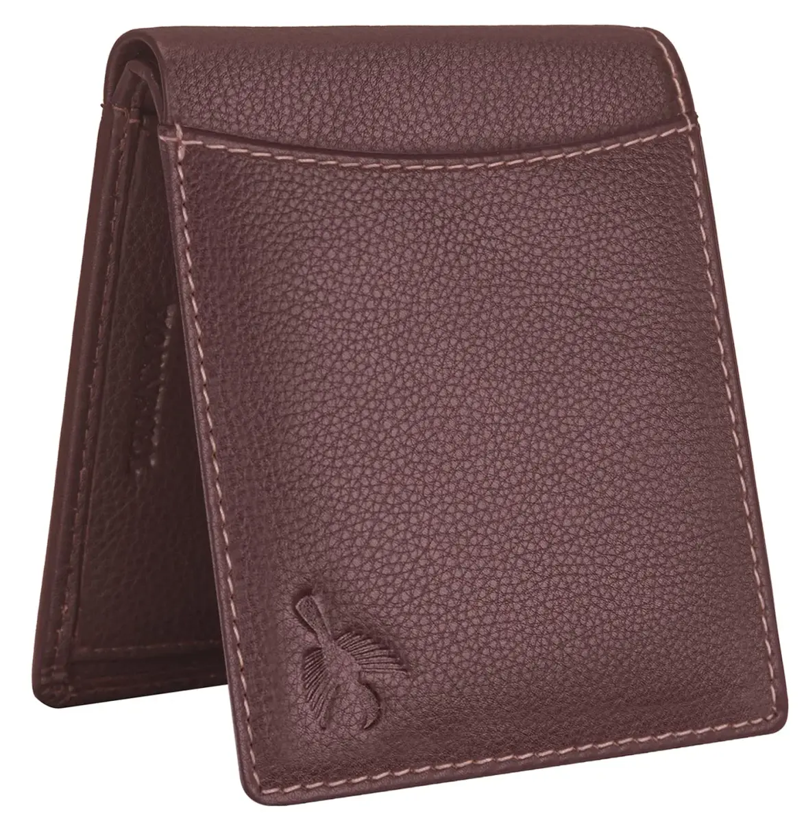 HORNBULL Men's Leather Wallet and Belt Combo Gift Set | Brown, Bi-Fold Wallet with Adjustable Belt | 2-Piece Set - view 9