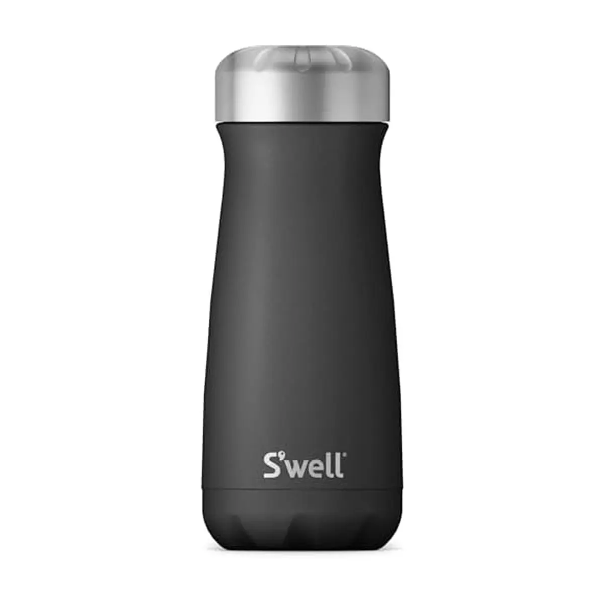 S'well Stainless Steel Traveler 16oz Onyx | Triple-Layered Vacuum Insulated Mug Keeps Drinks Hot 12h & Cold 24h - main product image
