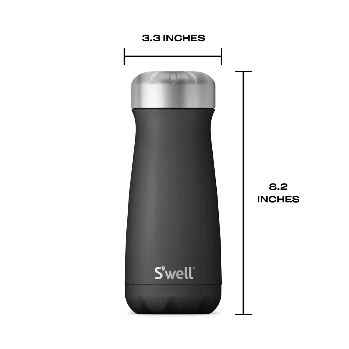 S'well Stainless Steel Traveler 16oz Onyx | Triple-Layered Vacuum Insulated Mug Keeps Drinks Hot 12h & Cold 24h - view 4