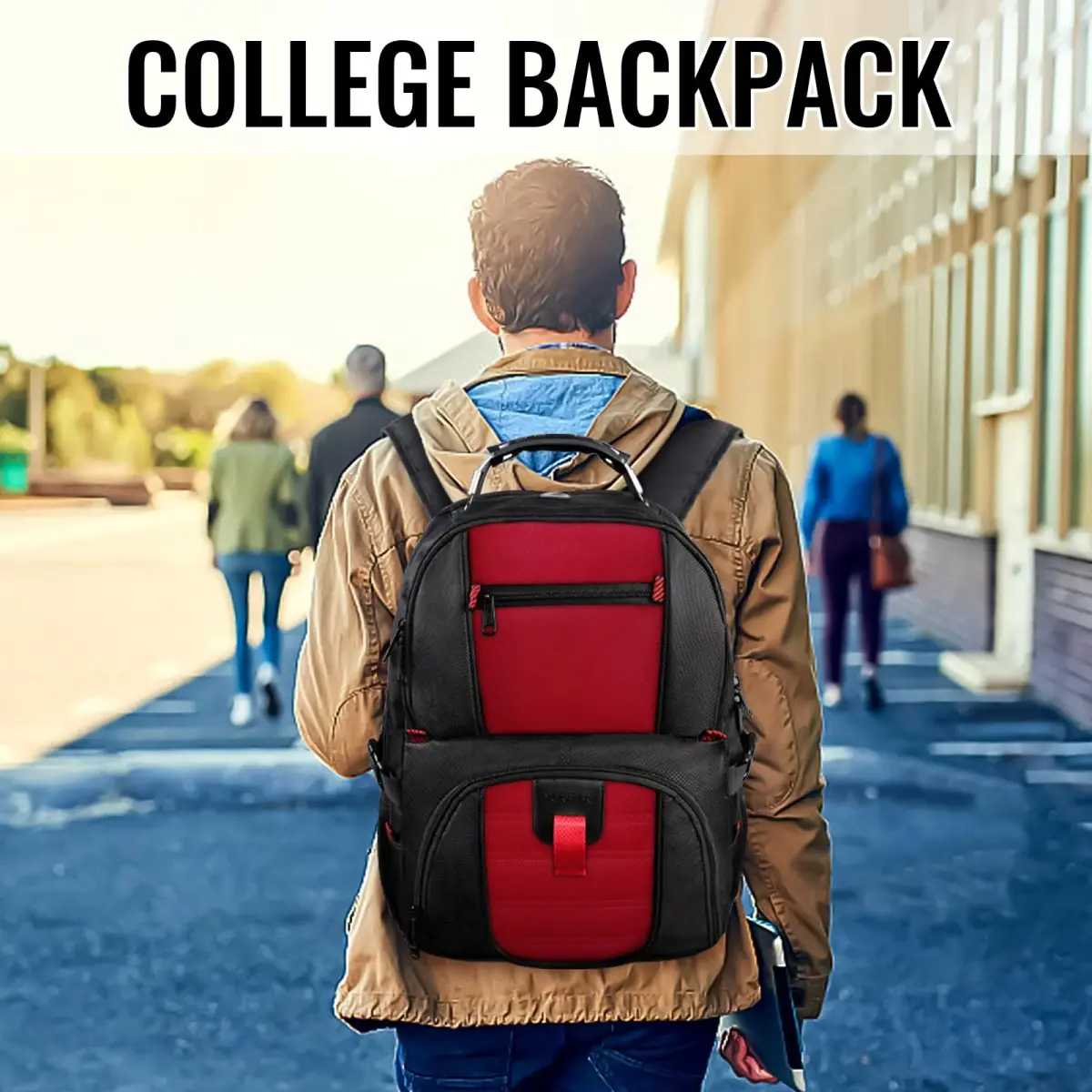 YOREPEK Large Laptop Backpack 49cm (19.2") | Water-Resistant, TSA-Friendly Travel Bag - view 6