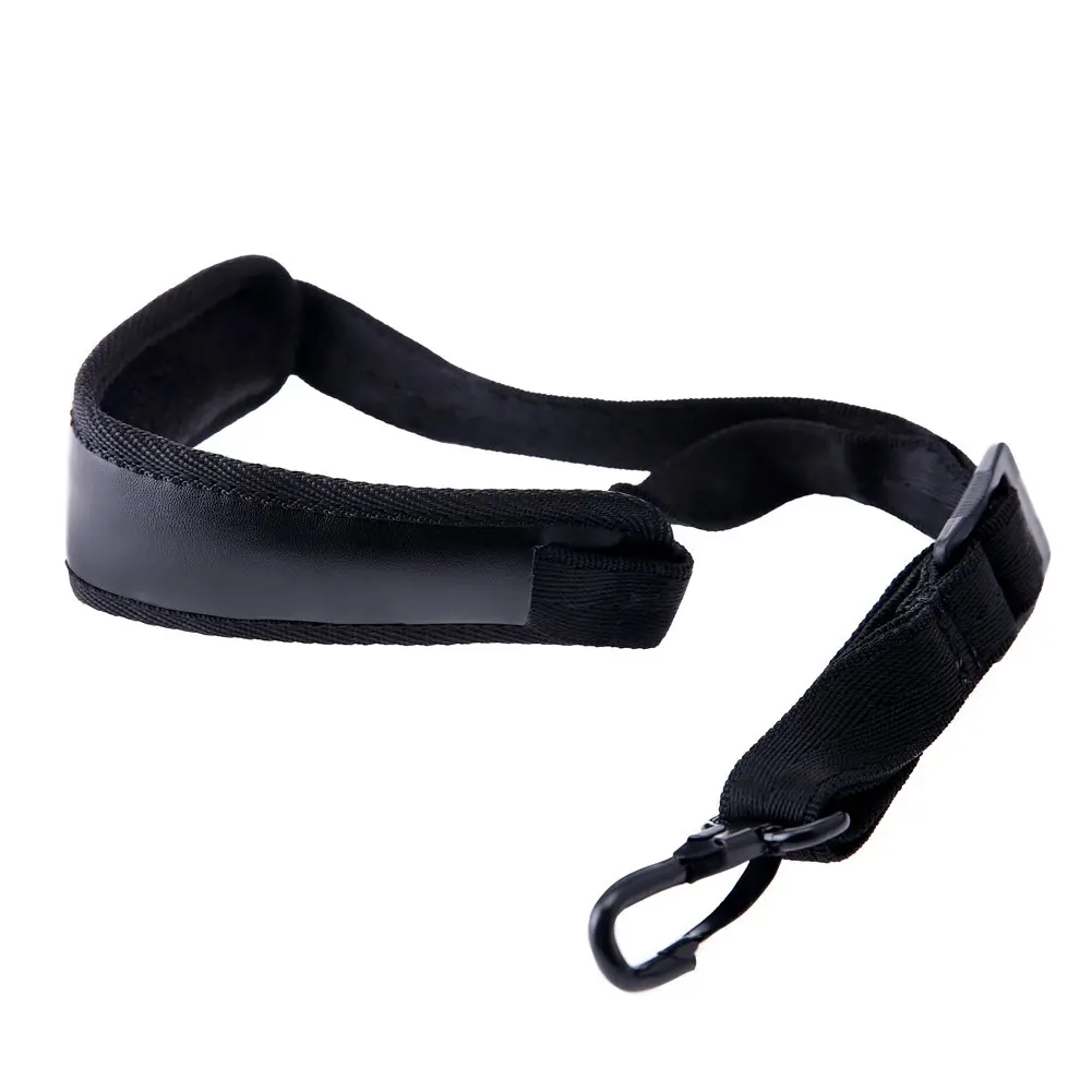 Yinama Saxophone Neck Strap Soft Sax Leather Padded for Alto Tenor Baritone Soprano | Adjustable 17"-21" with Rubber-Covered Metal Hook - main product image