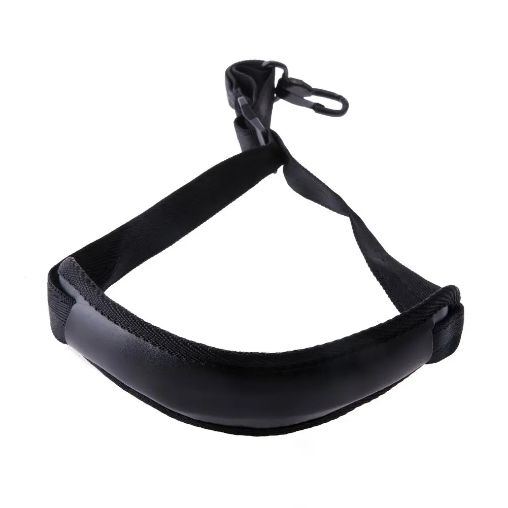 Yinama Saxophone Neck Strap Soft Sax Leather Padded for Alto Tenor Baritone Soprano | Adjustable 17"-21" with Rubber-Covered Metal Hook - view 5