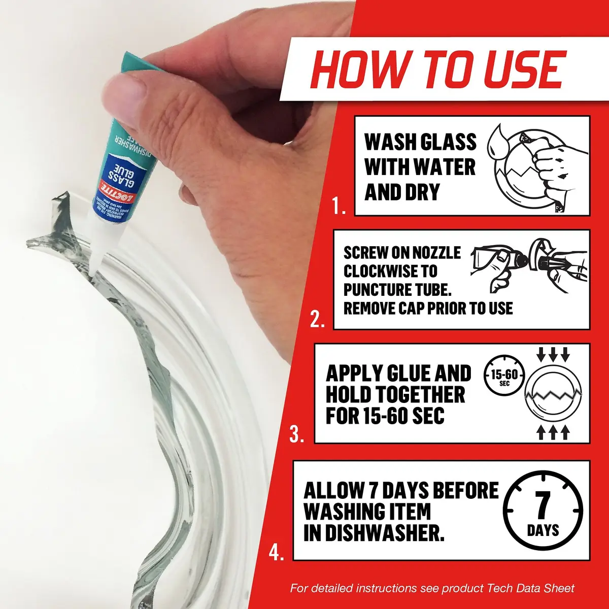 Loctite Glass Glue 2 Gram Tube 6 Pack | Clear Superglue for Glass, Plastic, Wood, Metal, Crafts, & Repair - view 2