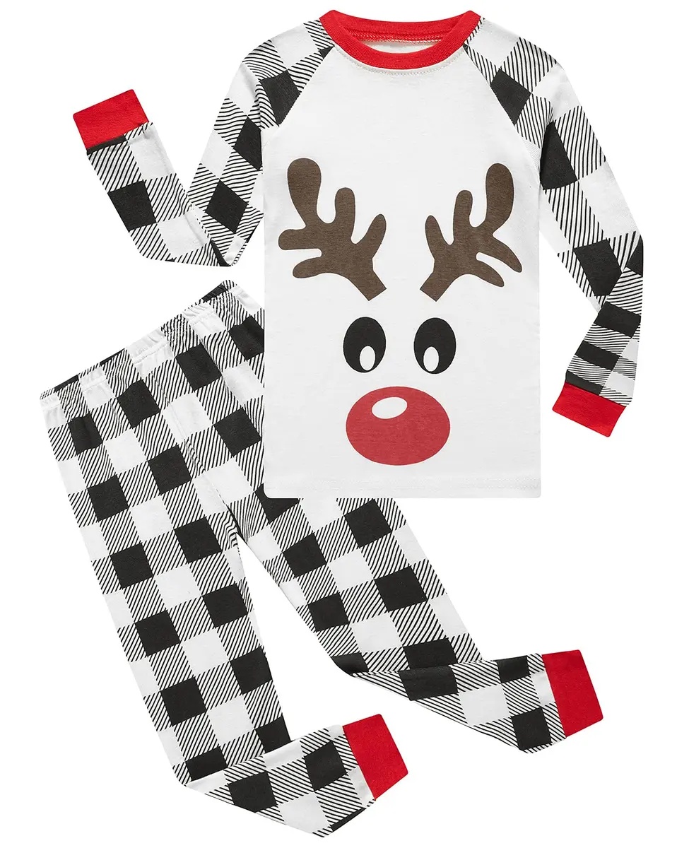 Dolphin&Fish Christmas Pajamas for Kids 5T | Snug Cotton Toddler Sleepwear Set - main product image