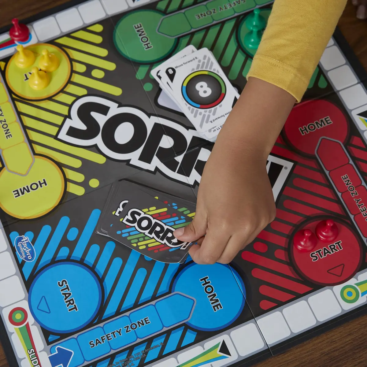 Hasbro Gaming Sorry! Board Game for Kids Ages 6+ | Classic Family Game with 4 Pawns (1-Pack) - view 4