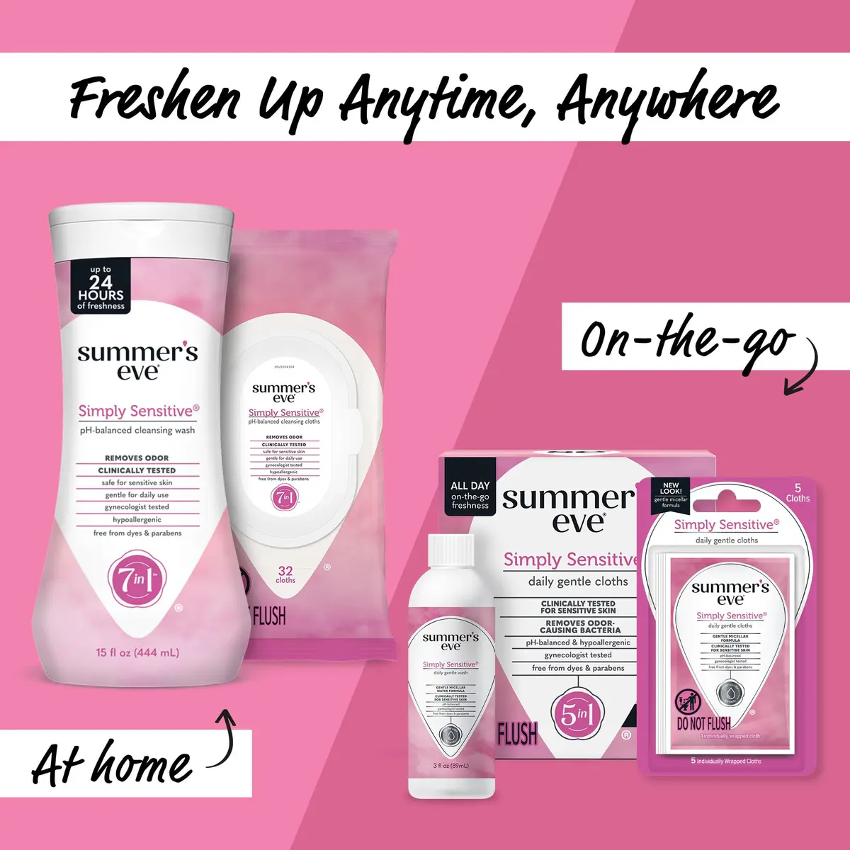 Summer's Eve Simply Sensitive Daily Feminine Wash 450ml (15 Fl Oz) 3-Pack | pH-Balanced for Gentle Cleansing - view 5