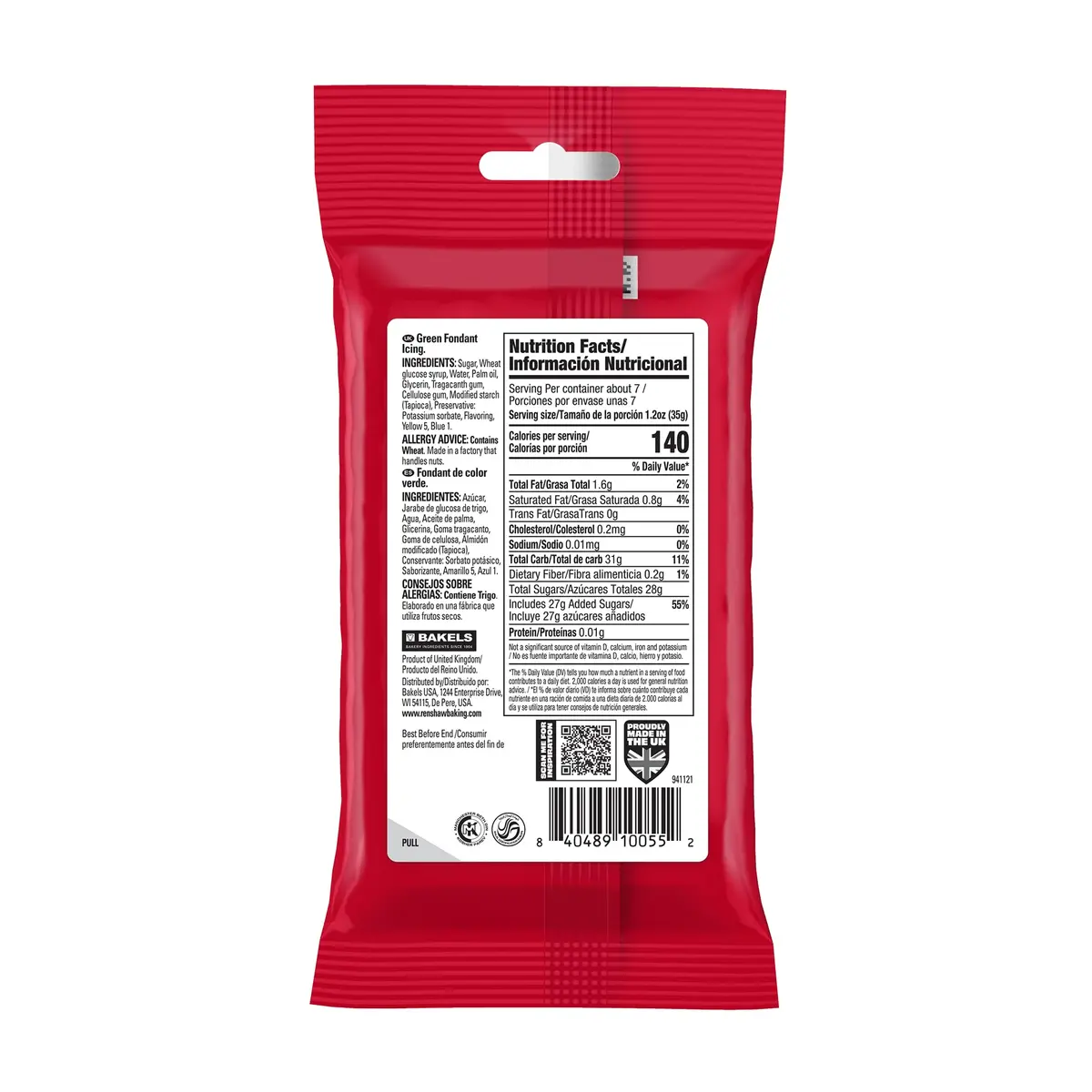 Renshaw Green Fondant Icing for Cake Decorating - 8.8 Oz | Easy to Use, Professional-Grade Edible Fondant - view 2