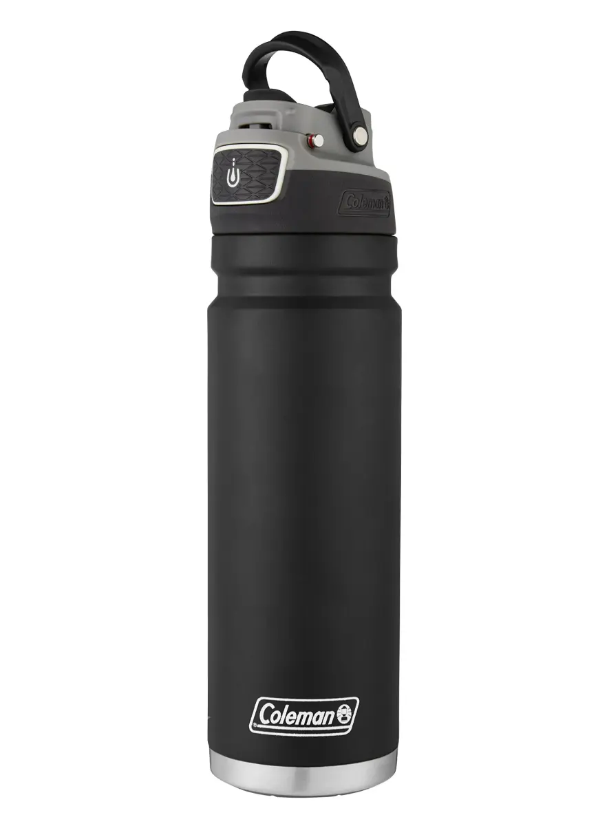 Coleman Autoseal FreeFlow Stainless Steel Water Bottle, Black, 24oz (710ml) | Keeps Cold 31 Hrs - view 6