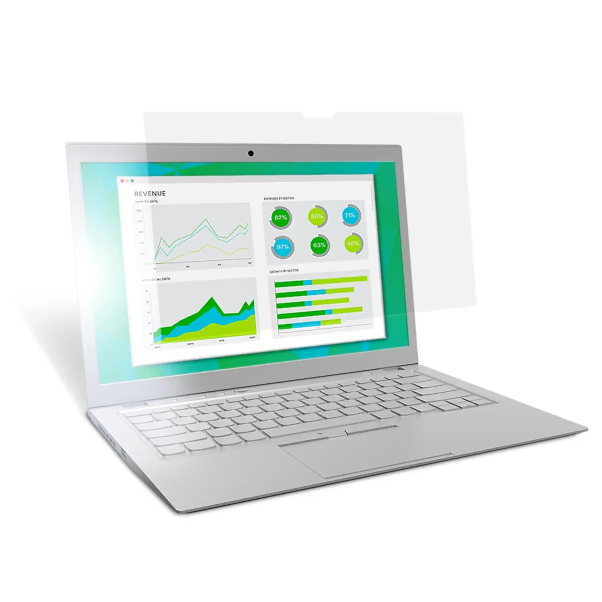 3M Anti-Glare Filter for 13.3in Laptop, 16:9, AG133W9B | Matte Surface Reduces Glare & Fingerprints - main product image