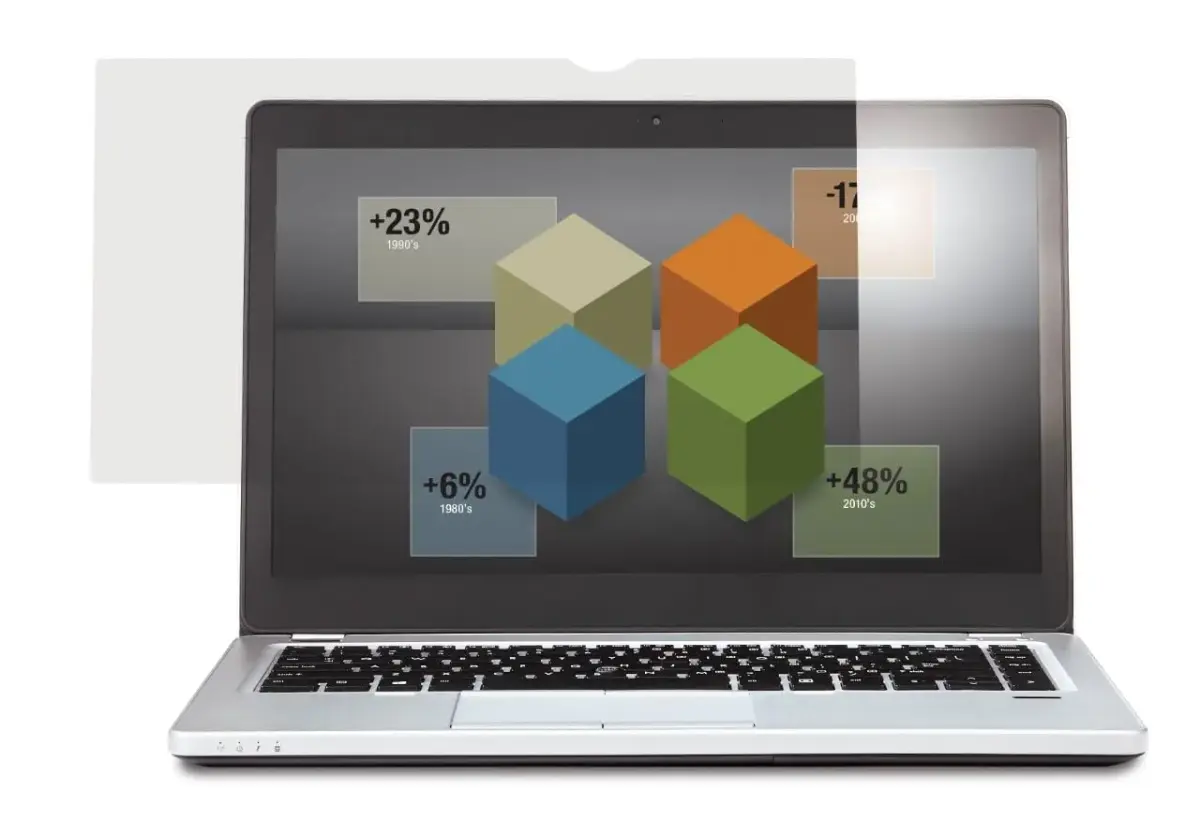 3M Anti-Glare Filter for 13.3in Laptop, 16:9, AG133W9B | Matte Surface Reduces Glare & Fingerprints - view 3