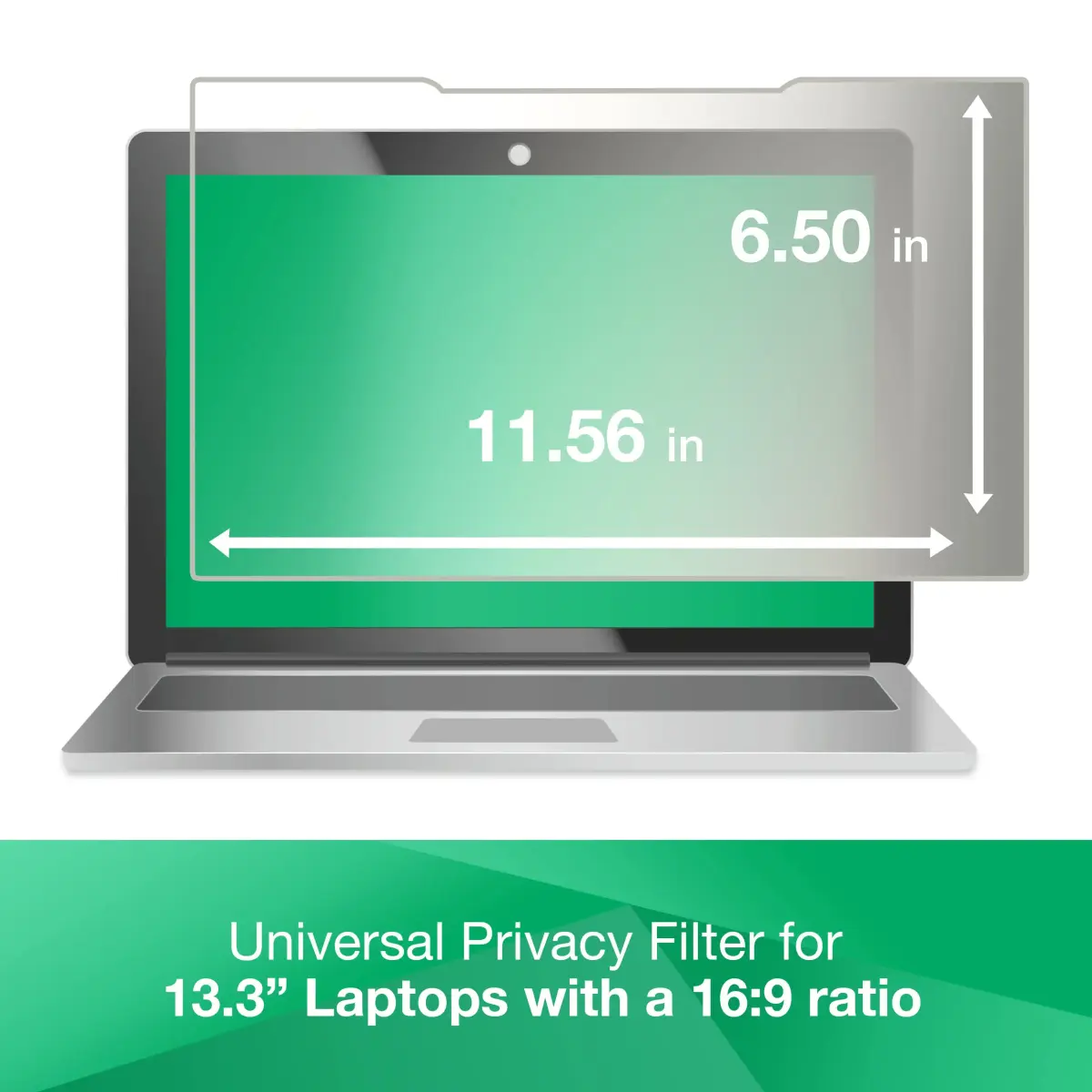 3M Anti-Glare Filter for 13.3in Laptop, 16:9, AG133W9B | Matte Surface Reduces Glare & Fingerprints - view 4