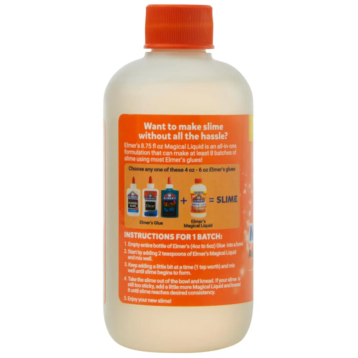 Elmer's Magical Liquid Slime Activator Solution 259ml (8.75 fl oz) | Updated Formula for Double Slime Output - view 7