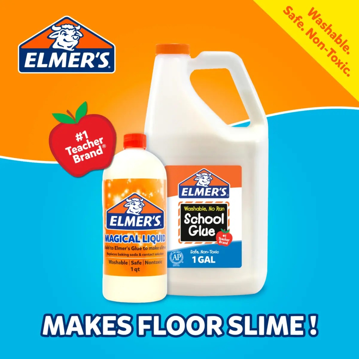 Elmer's Magical Liquid Slime Activator Solution 259ml (8.75 fl oz) | Updated Formula for Double Slime Output - view 3