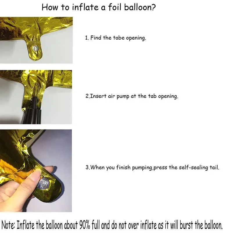 GOER Number 50 Balloons 42 Inch Gold | Reinforced Jumbo Foil Helium Balloons for 50th Anniversary - view 5