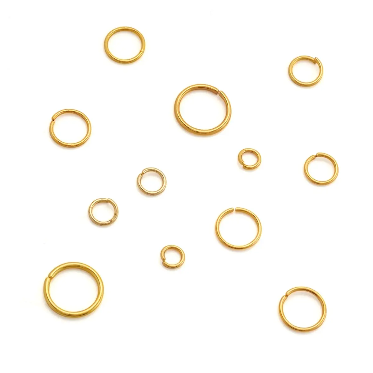 PH PandaHall Jewelry Findings 4-10mm Golden Jump Rings | Jewelry Making Components - view 7